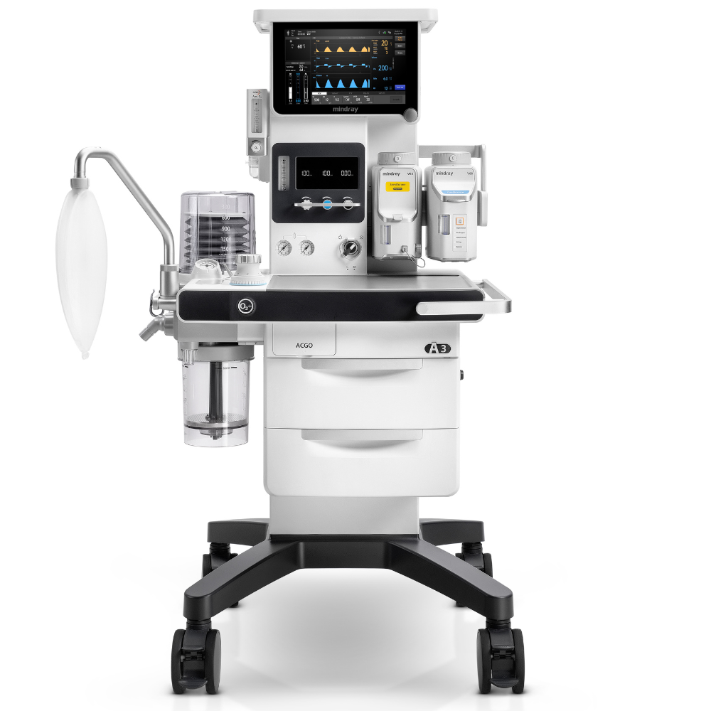 A3 Narkosegerät Selectatec (Standart) mit Turbine für Antriebsgas und interne Pumpe für Frischgasversorgung bis 6,5L/min.